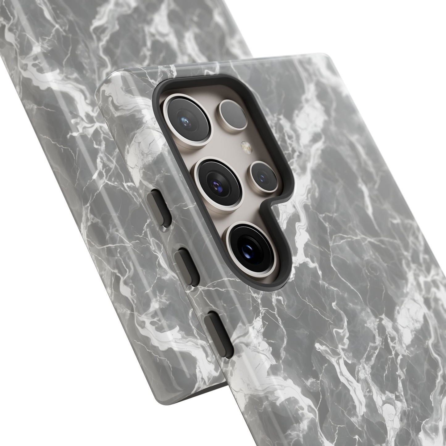 Marble Crush in Charcoal Grey - Tough Phone Case