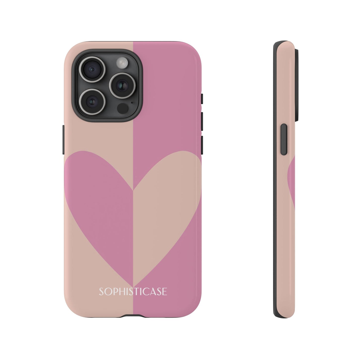 Be Mine in Pink and Brown - iPhone Case