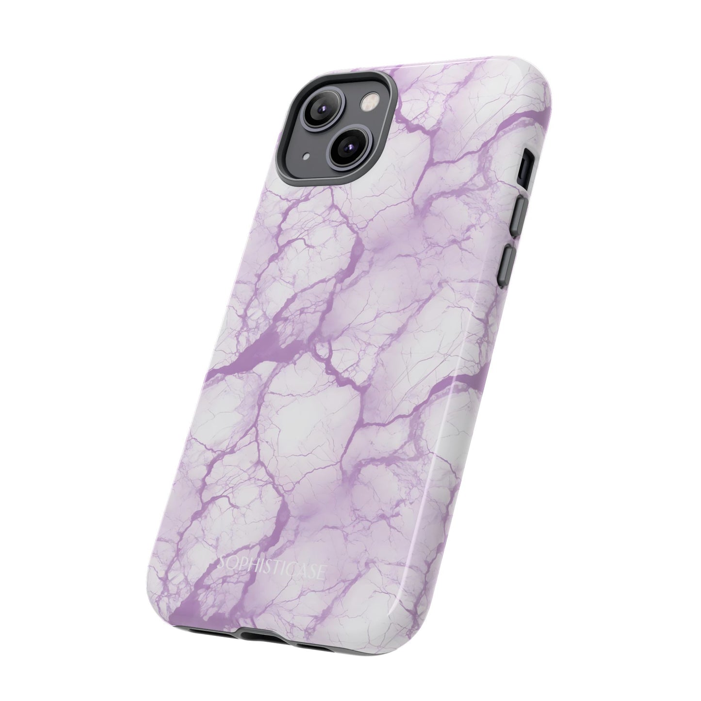 Marble Opulence in Purple - iPhone Case