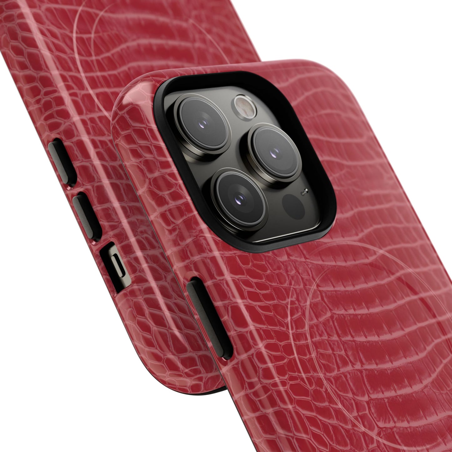 Luxe Leather in Cherry Red - Magsafe Case