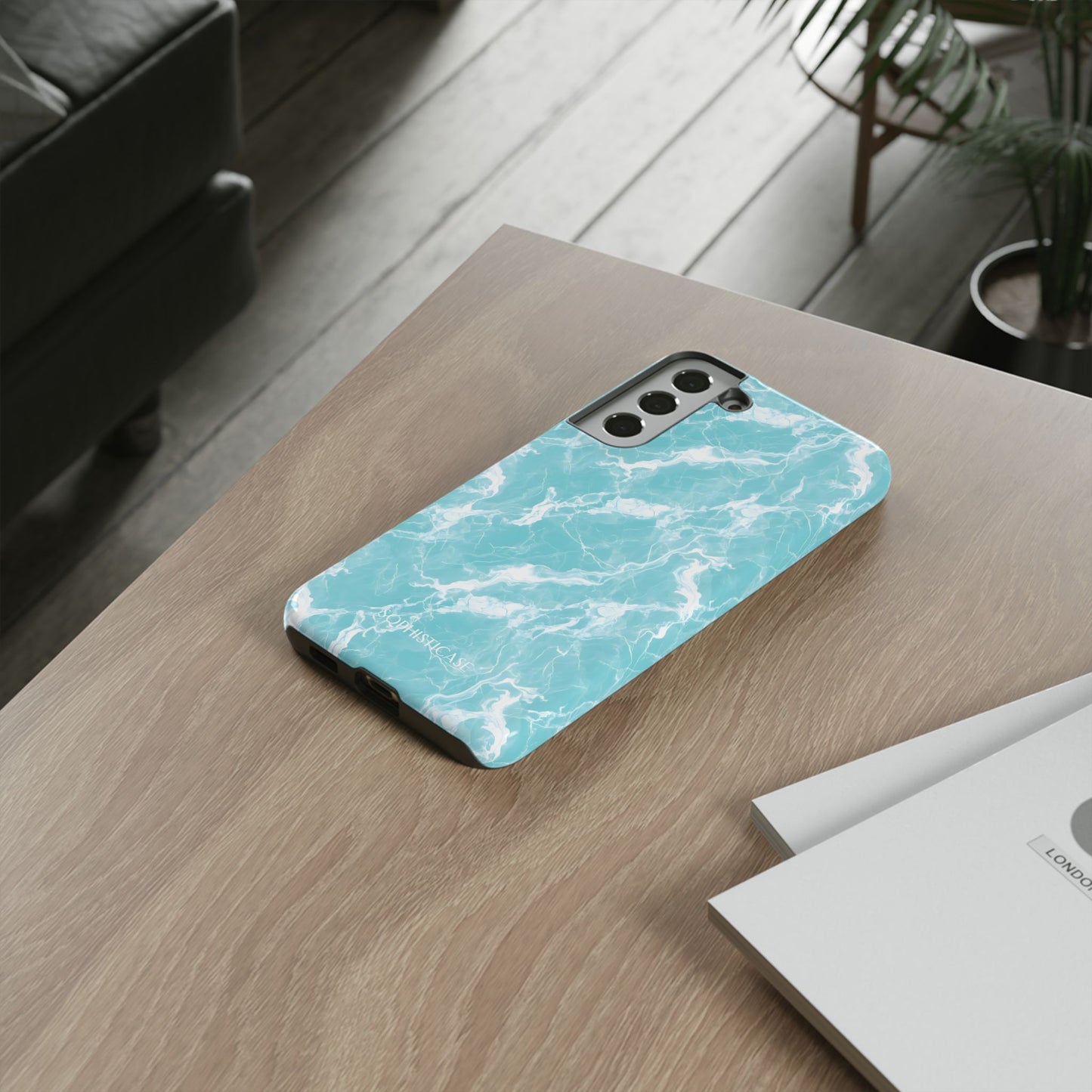 Marble Crush in Aqua - Tough Phone Case