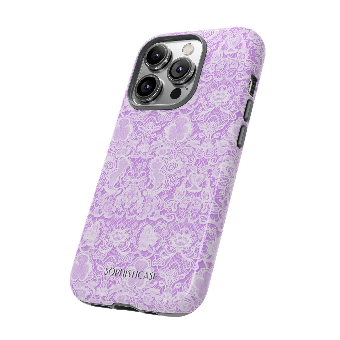 Luxe Lace in Purple - Tough Phone Case