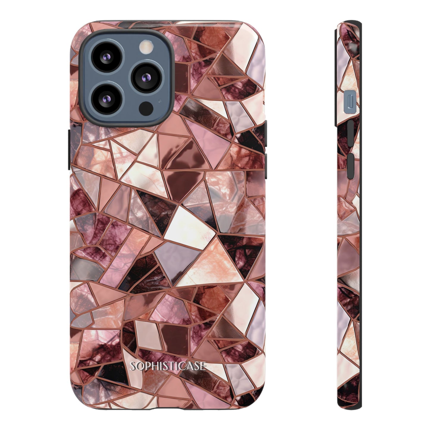 Rose' Runway in Merlot Mosaic - Tough Phone Case