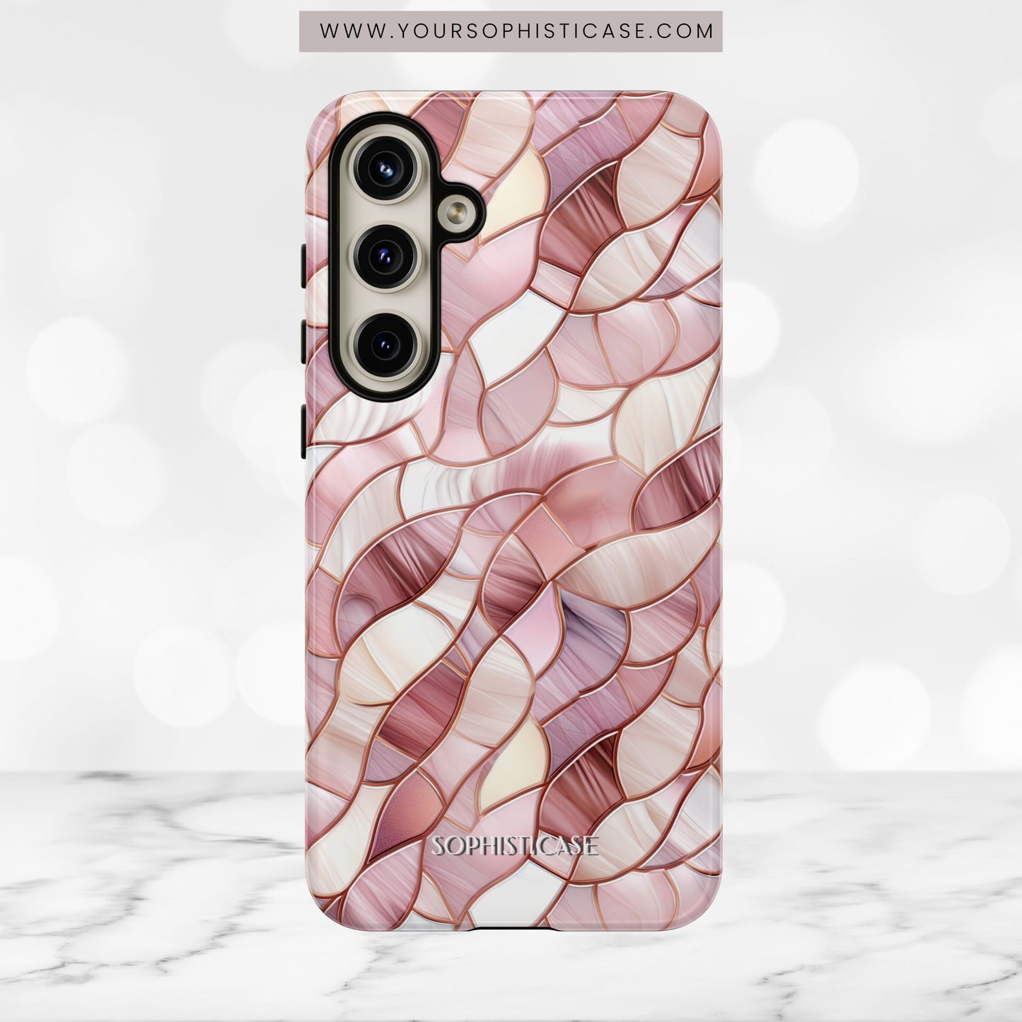 Rose' Runway in Sweet Mosaic - Tough Phone Case