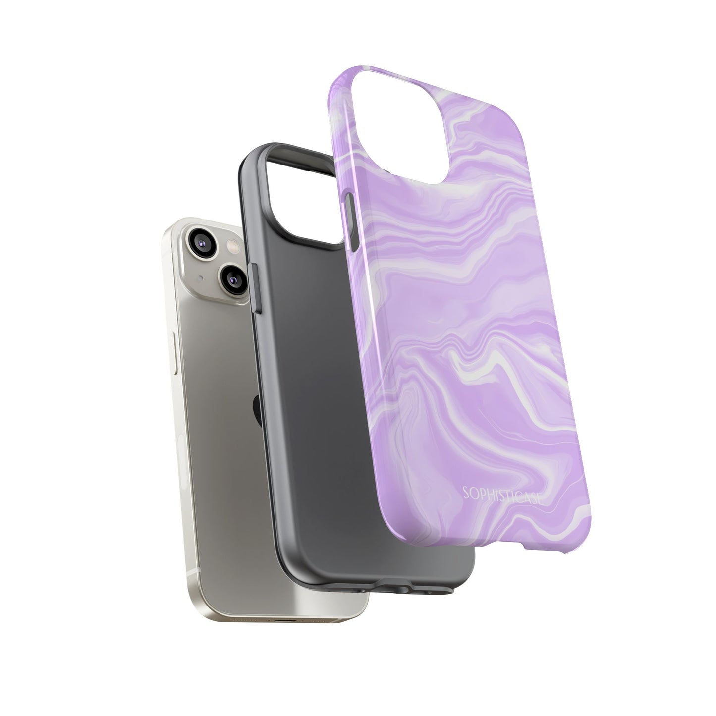 Liquid Dreams in Light Purple - iPhone Case