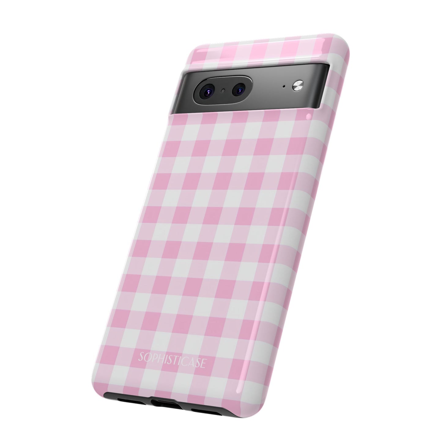 Gingham in Pink - Tough Phone Case