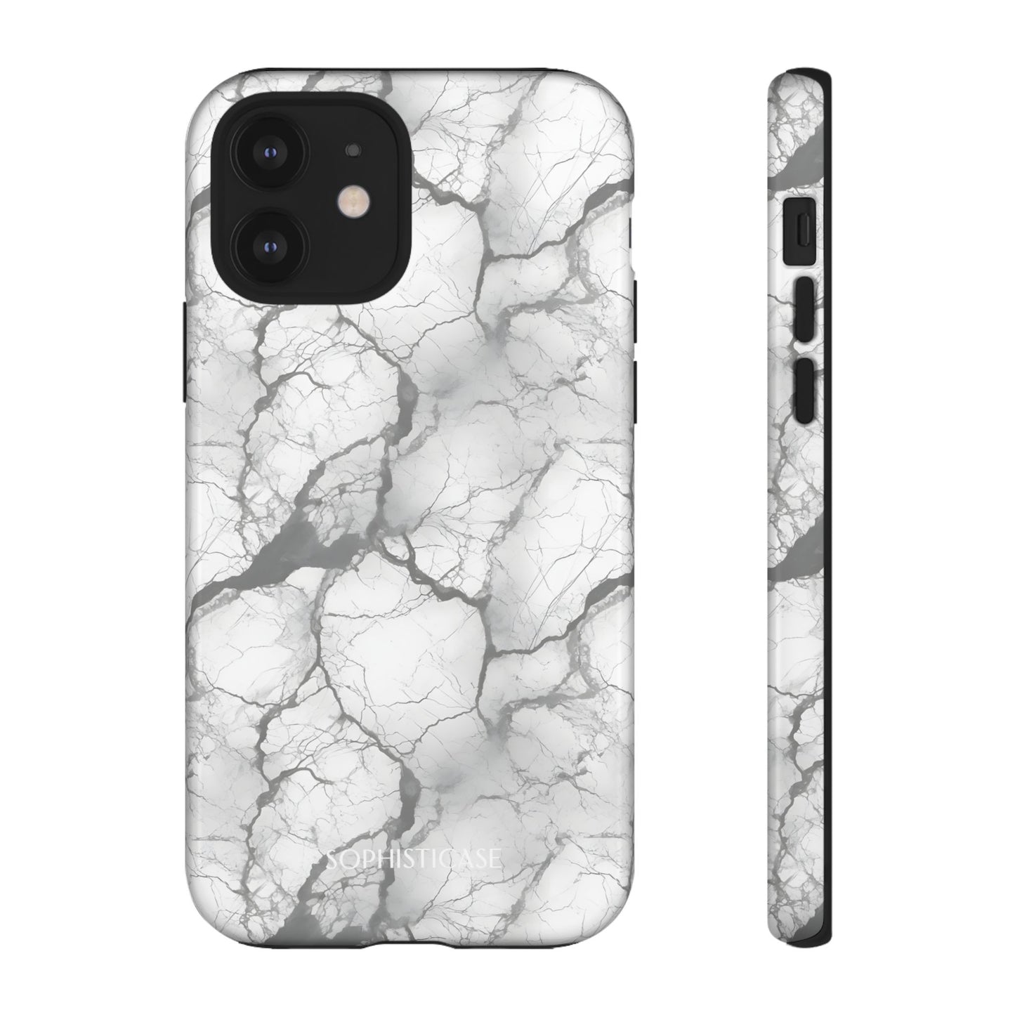 Marble Opulence in Charcoal Grey - iPhone Case