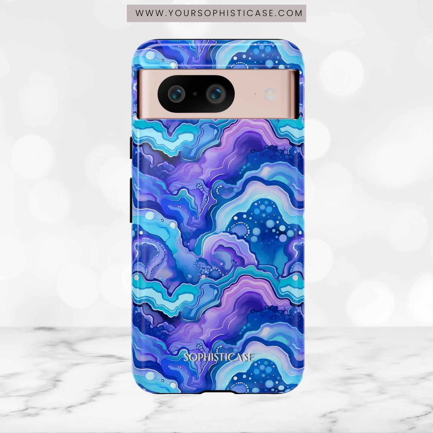 Nightstone in Lapis Wave - Tough Phone Case