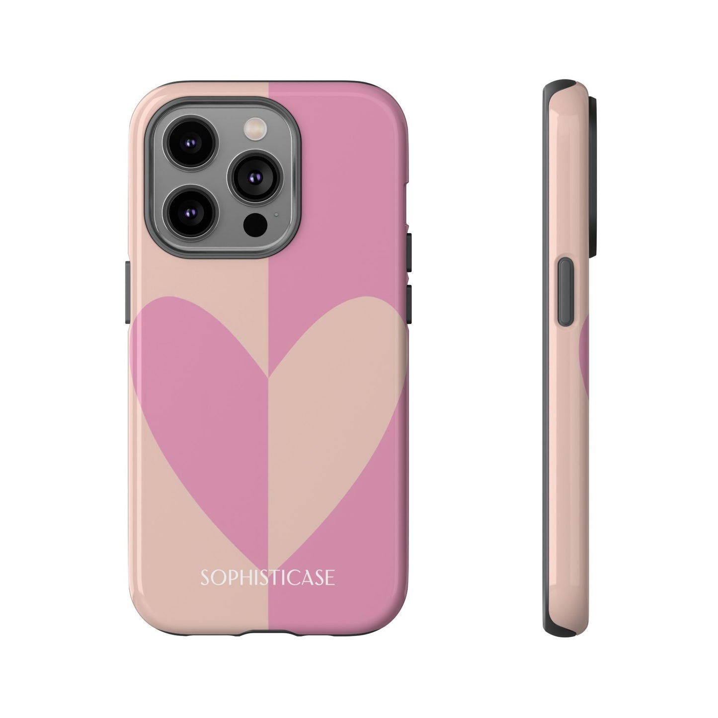 Be Mine in Pink and Brown - iPhone Case