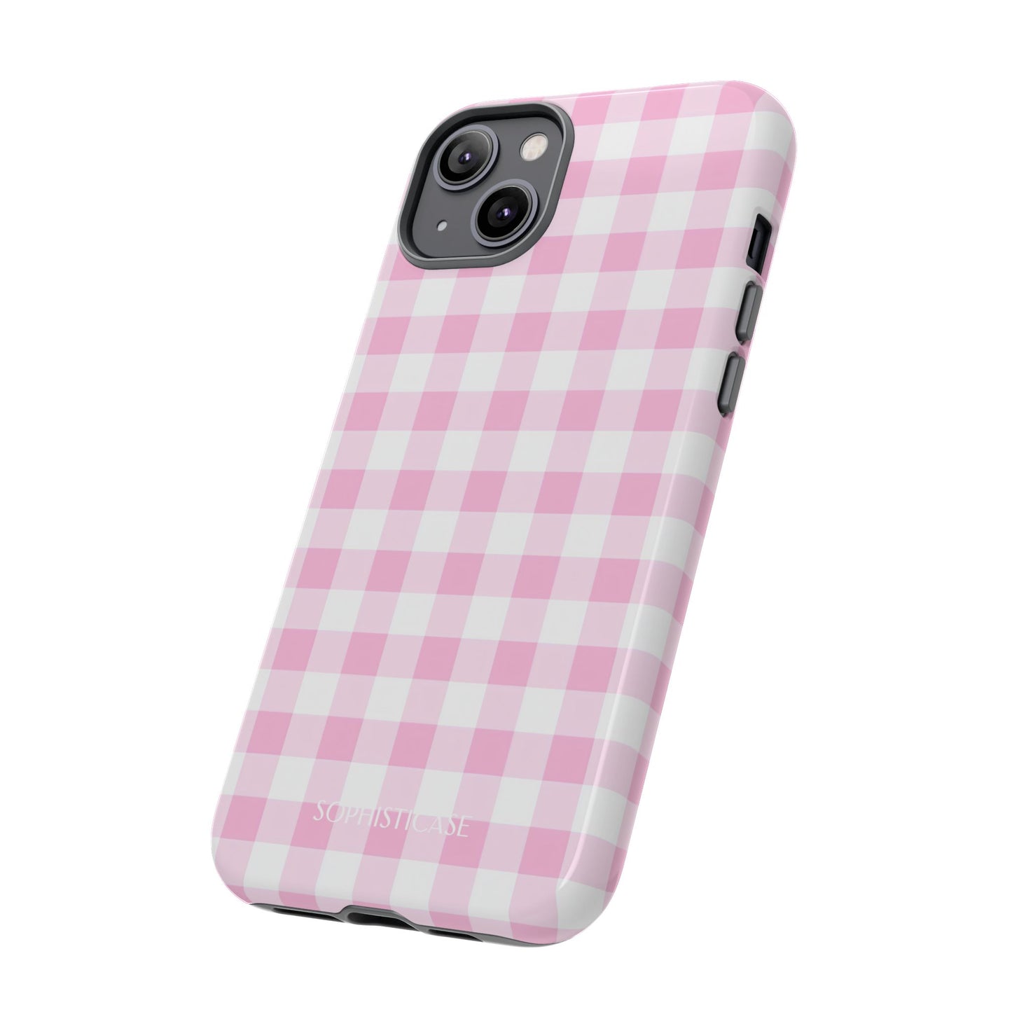 Gingham in Pink - Tough Phone Case