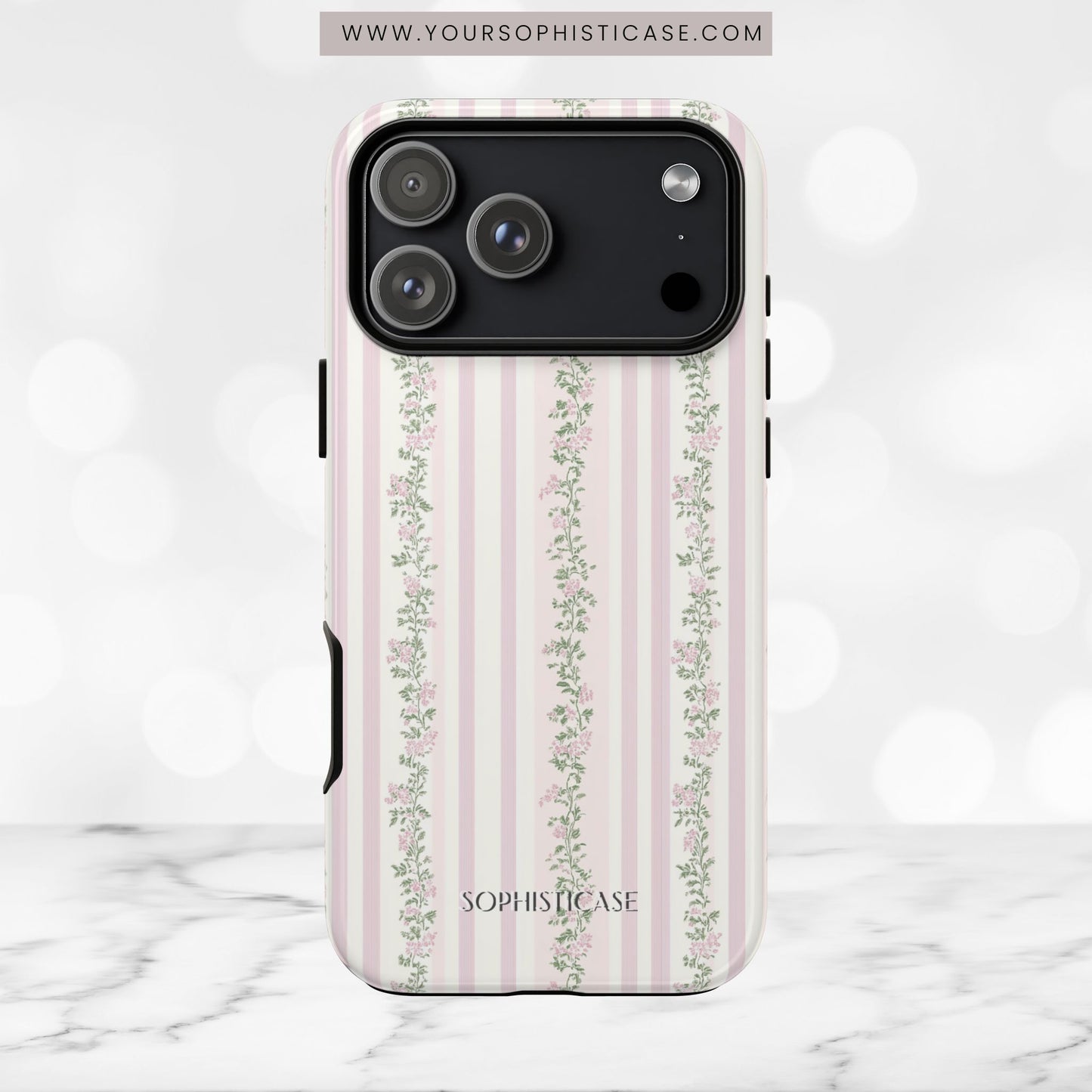 The Sweetest Thing in Coquette Rose Vine - iPhone Case