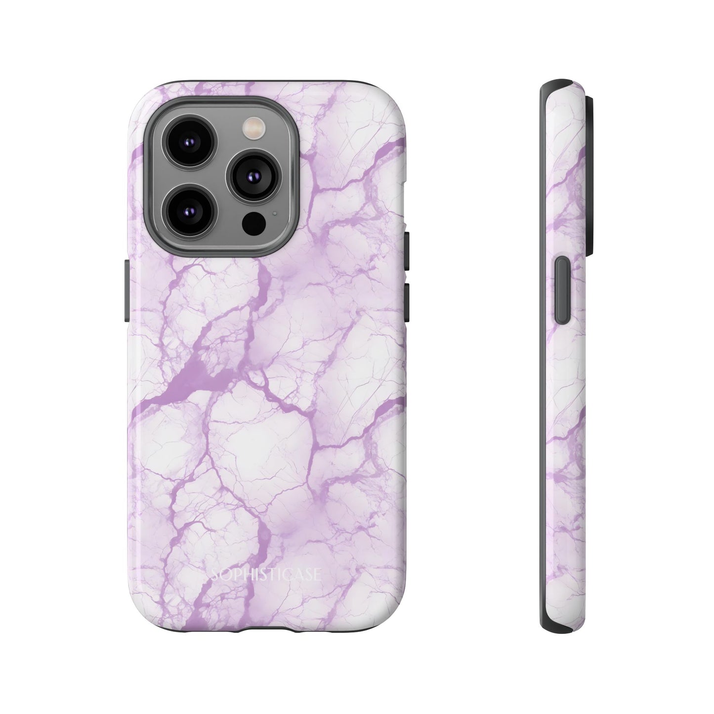 Marble Opulence in Purple - iPhone Case