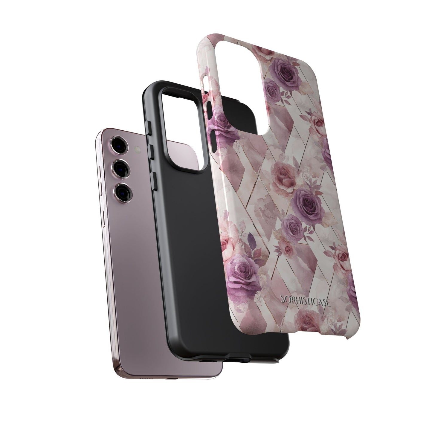 Royal Floral in Mauve Rose - Tough Phone Case