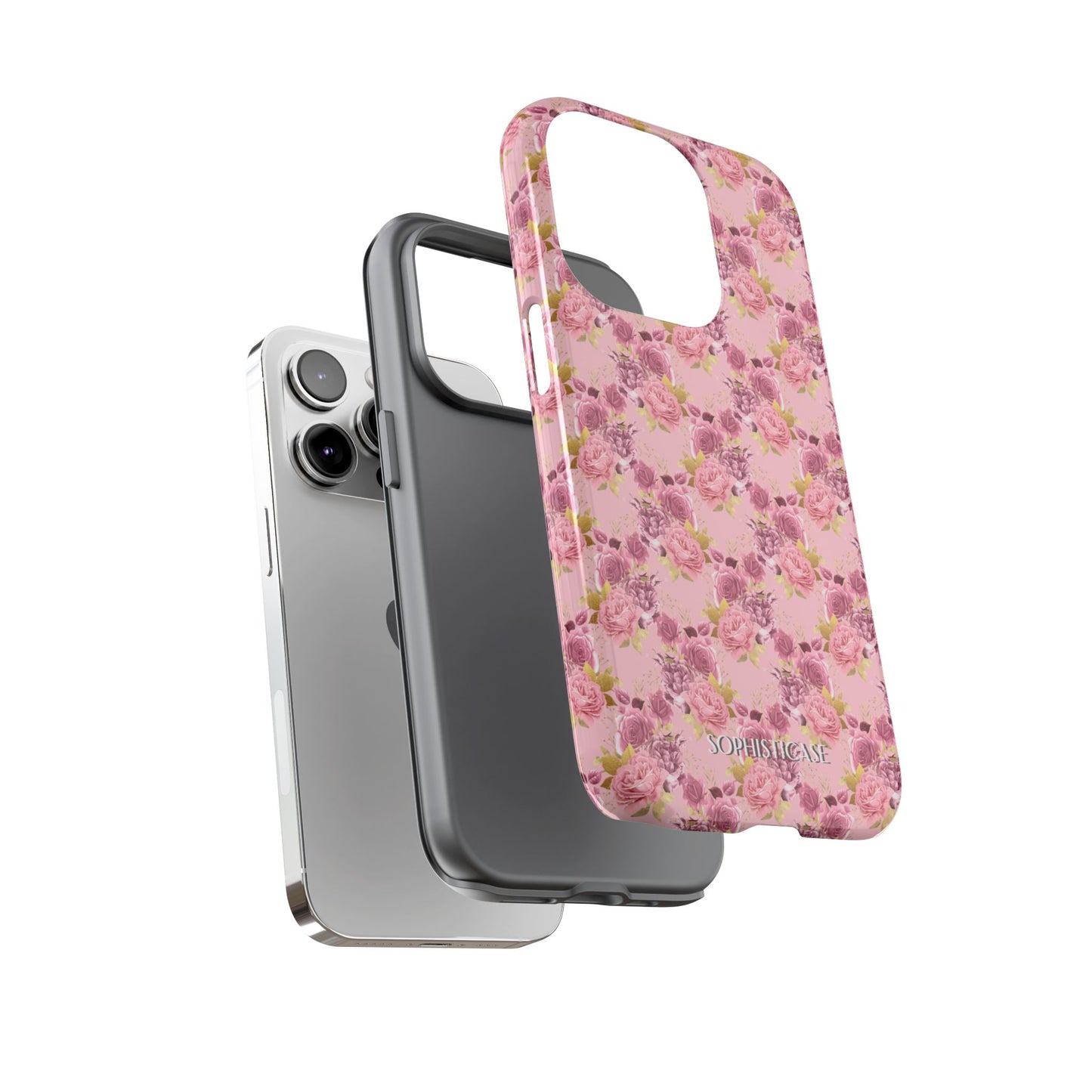 Rose Diamond Romance in Amelie - iPhone Case