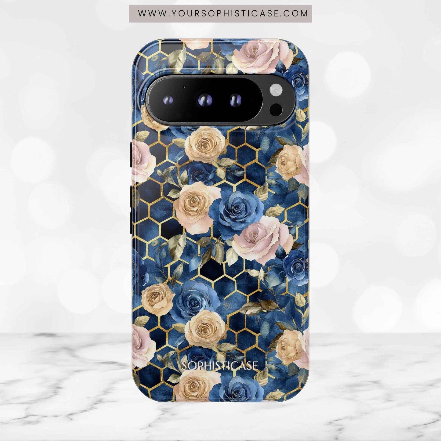 Royal Floral in Midnight Rose - Tough Phone Case