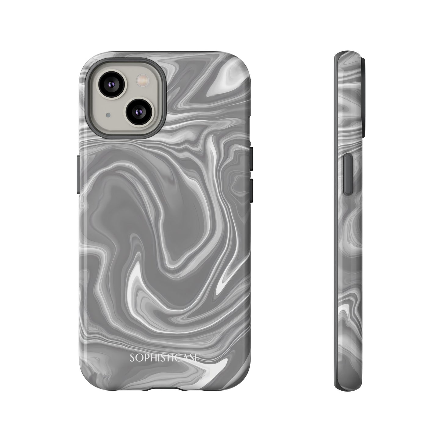 Liquid Dreams in Charcoal - iPhone Case