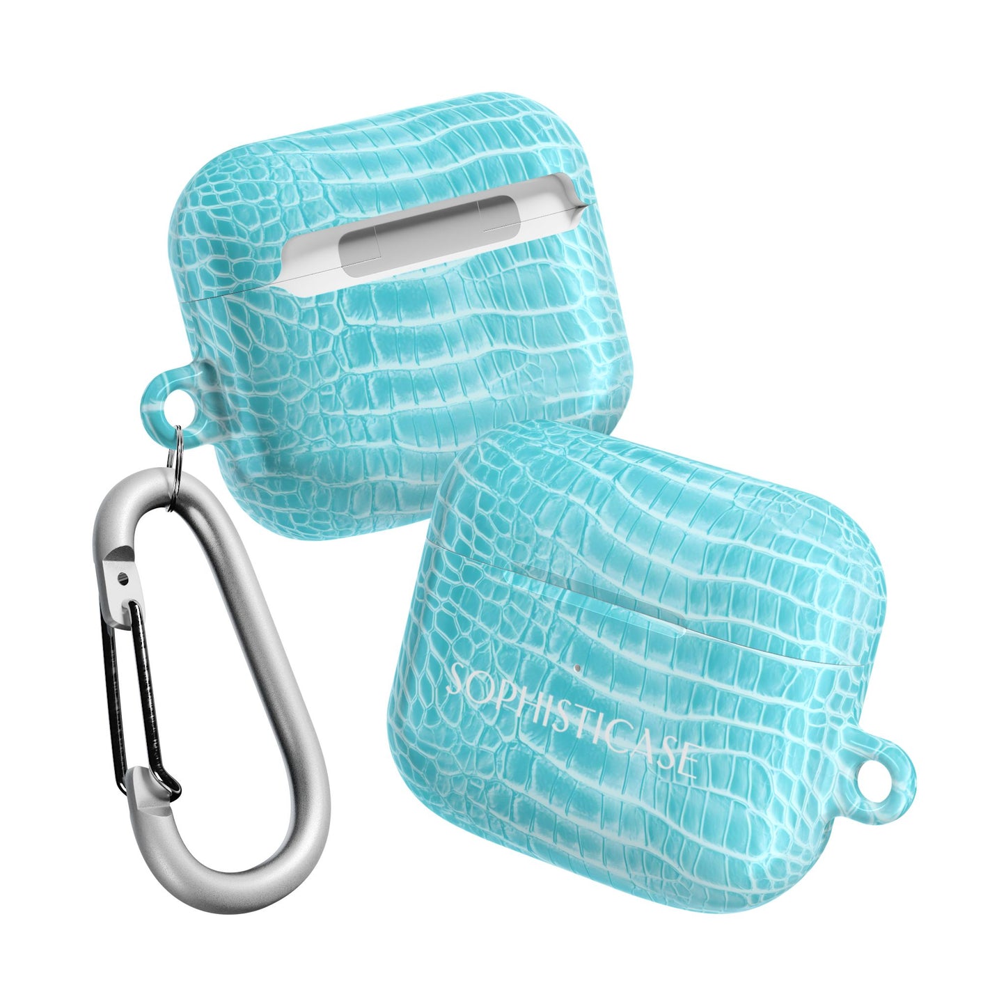 AirPod Cases - Luxe Leather in Aqua