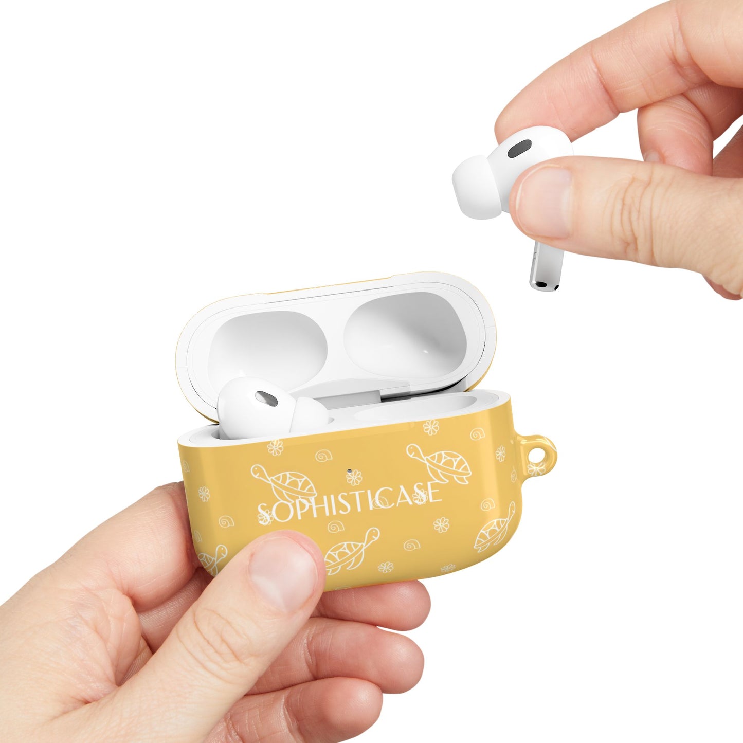 AirPod Cases - Turtle Island in Yellow
