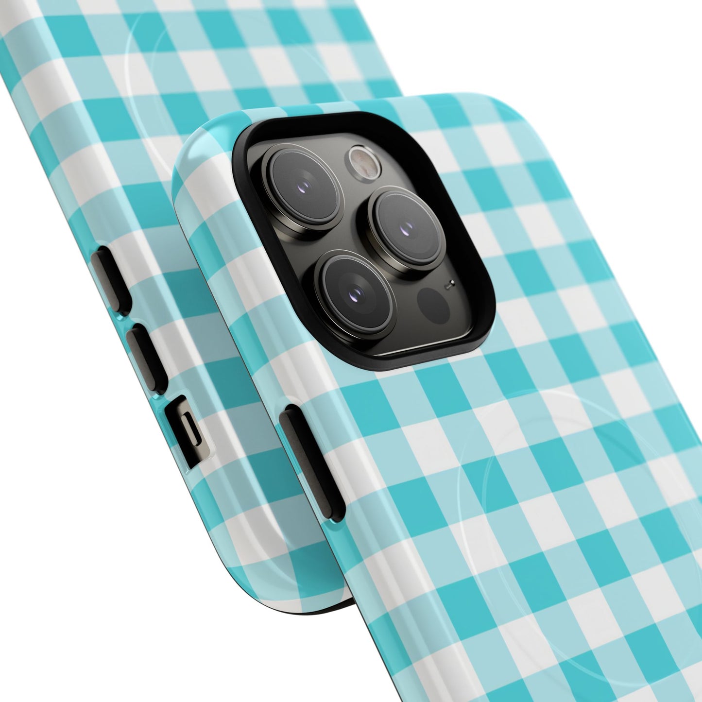 Gingham in Aqua - Magsafe Case