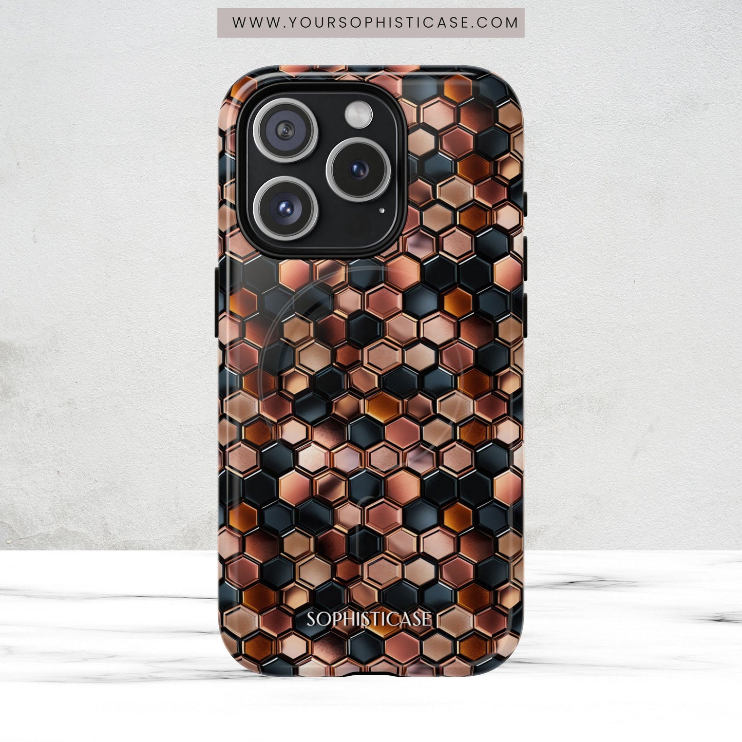 Rose' Runway in Honeycomb Mosaic - Magsafe Case