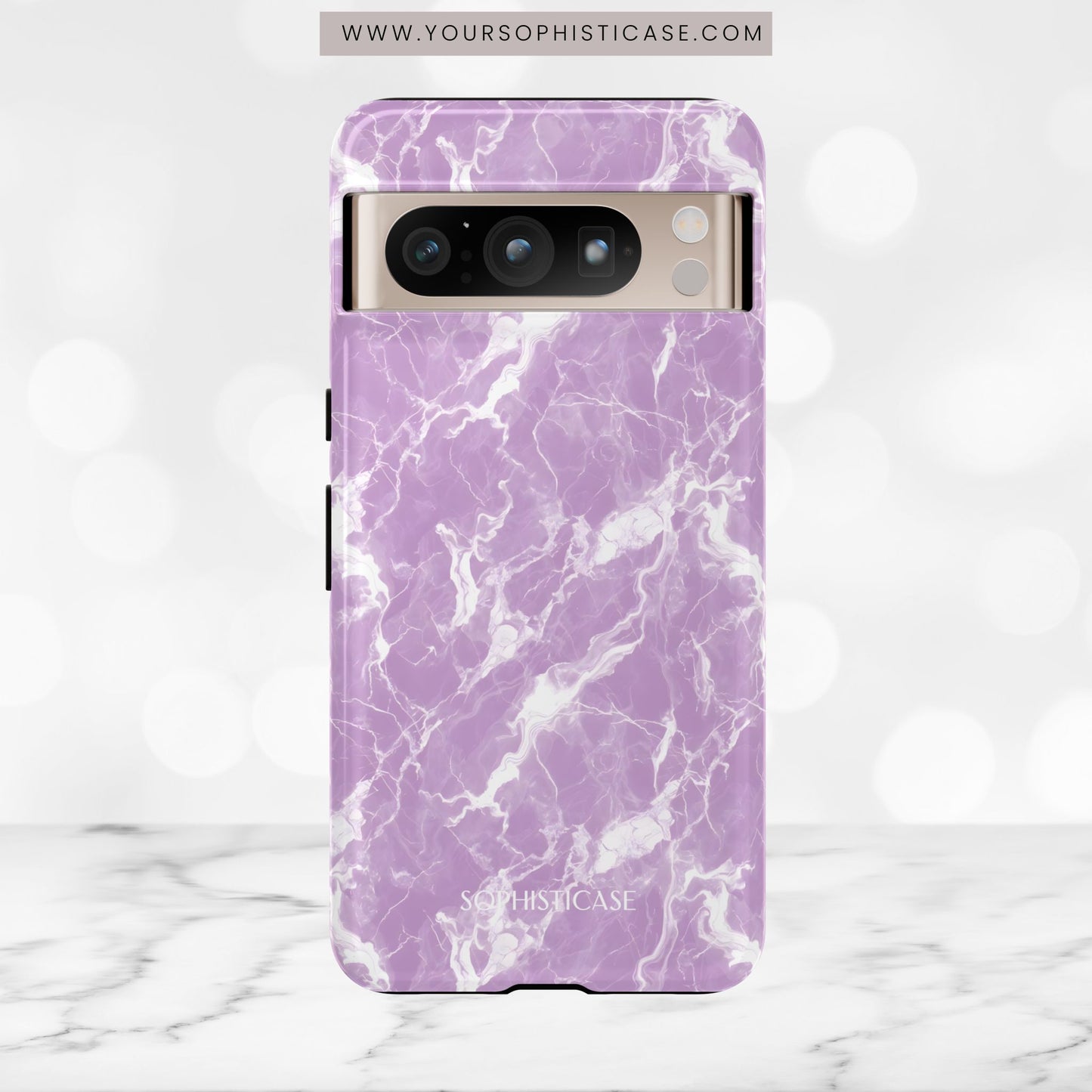 Marble Crush in Purple - Tough Phone Case