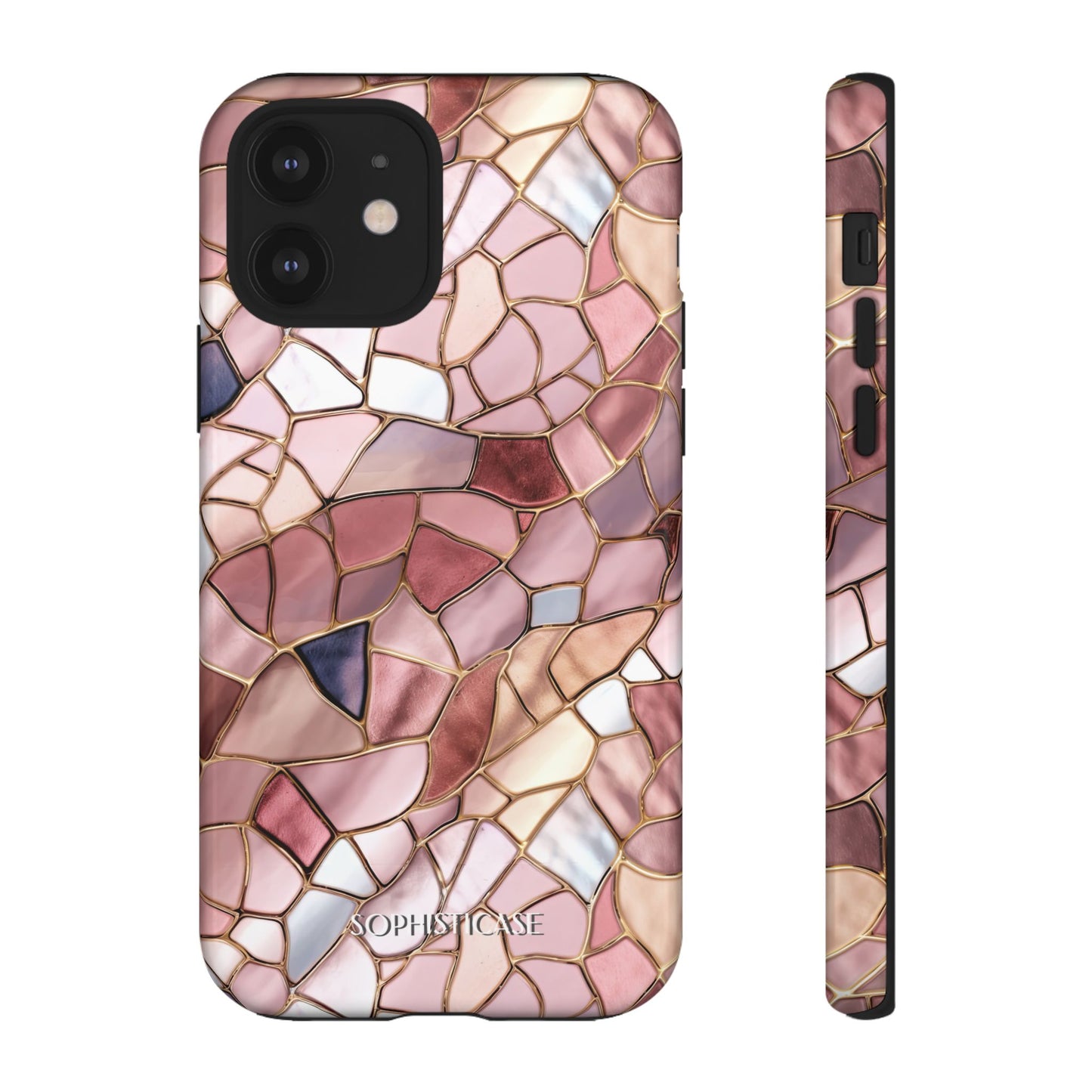Rose' Runway in Pink Mosaic - Tough Phone Case