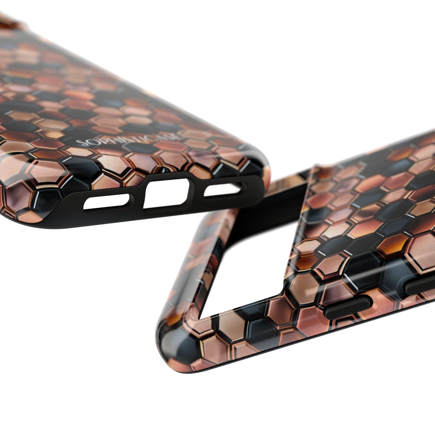 Rose' Runway in Honeycomb Mosaic - Tough Phone Case