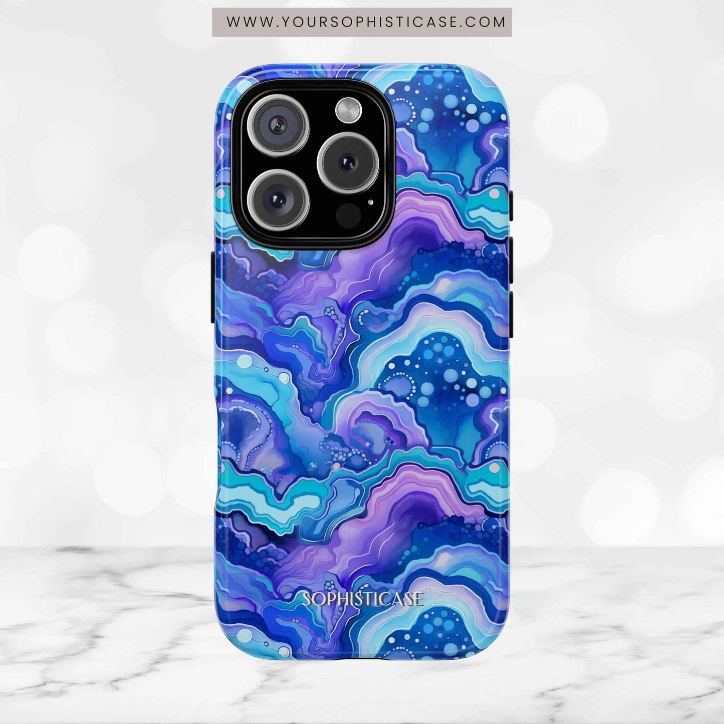 Nightstone in Lapis Wave - Tough Phone Case