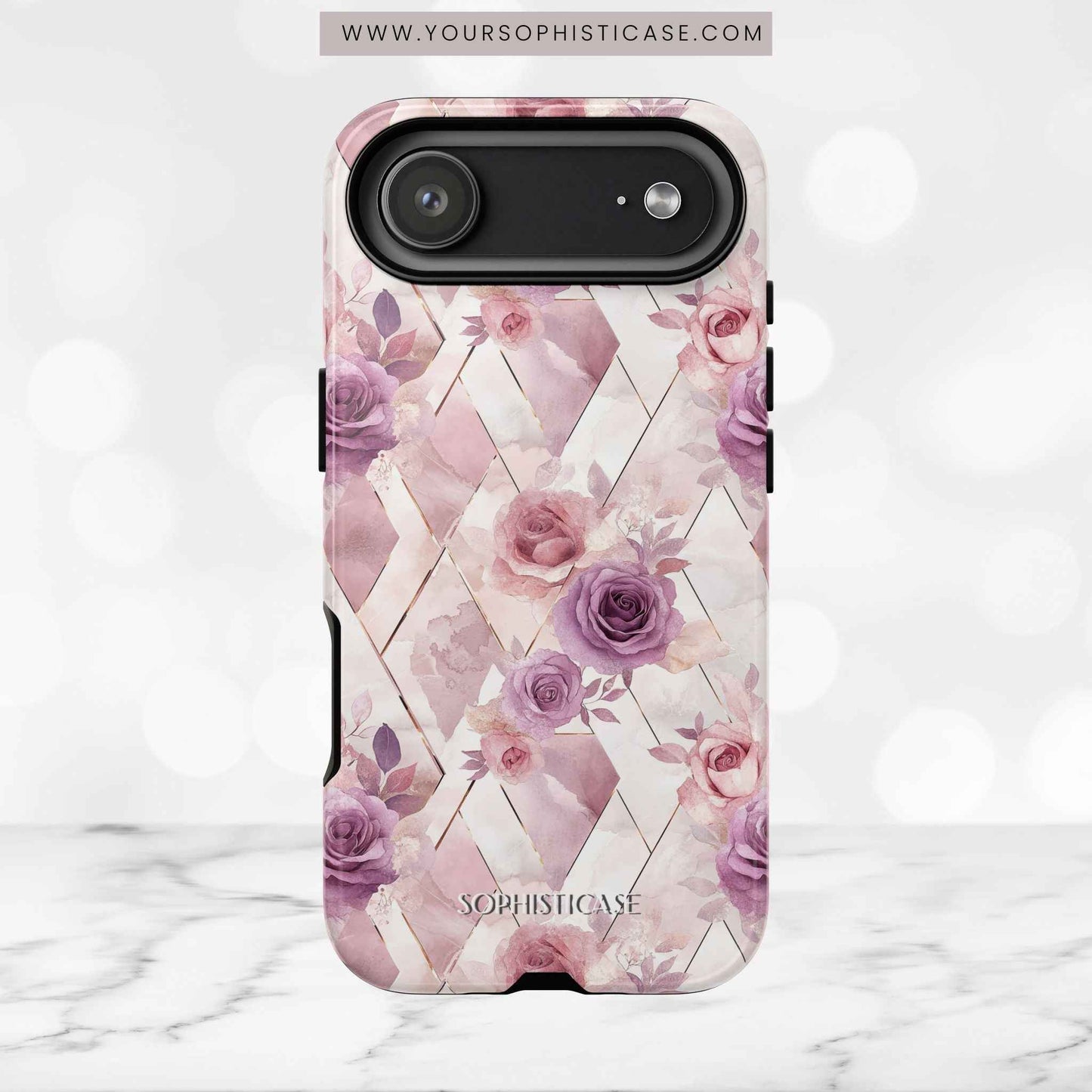 Royal Floral in Mauve Rose - Tough Phone Case