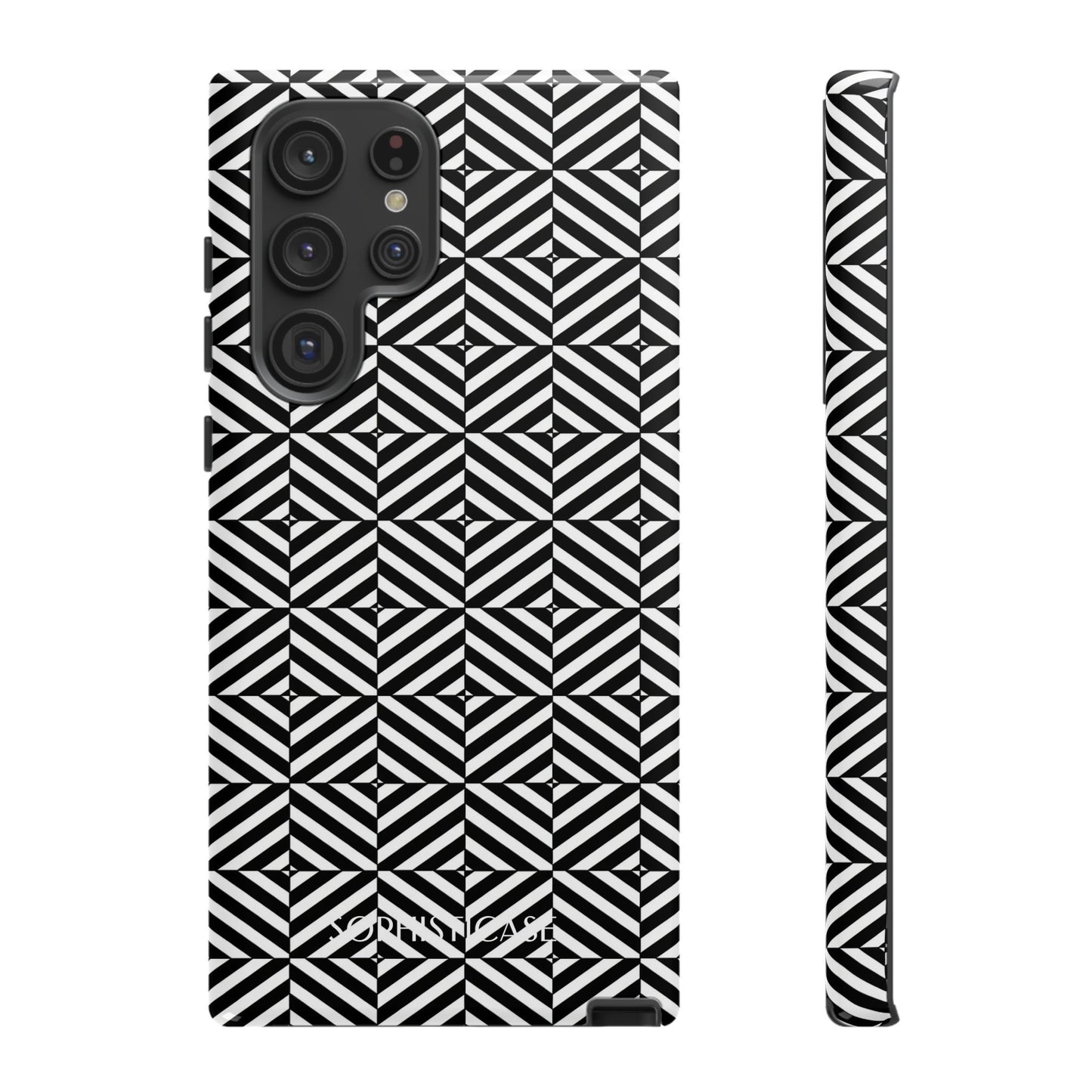 Illusions in Black - Tough Phone Case for Samsung Galaxy