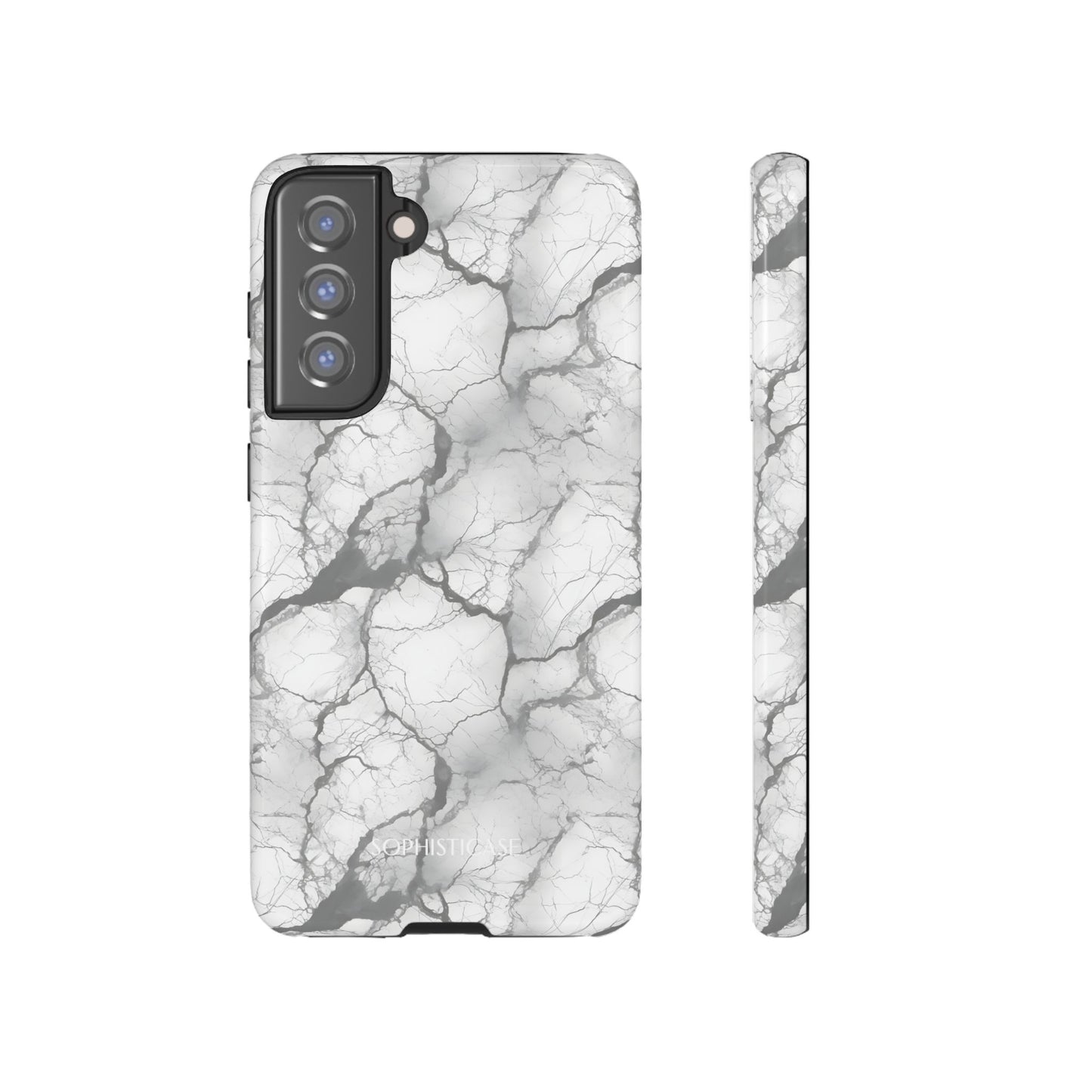 Marble Opulence in Charcoal Grey - Tough Phone Case