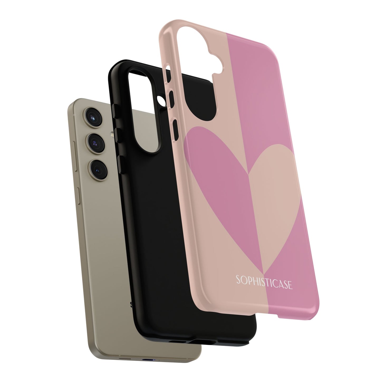 Be Mine in Pink and Brown - Tough Phone Case for Samsung Galaxy - Sophisticase
