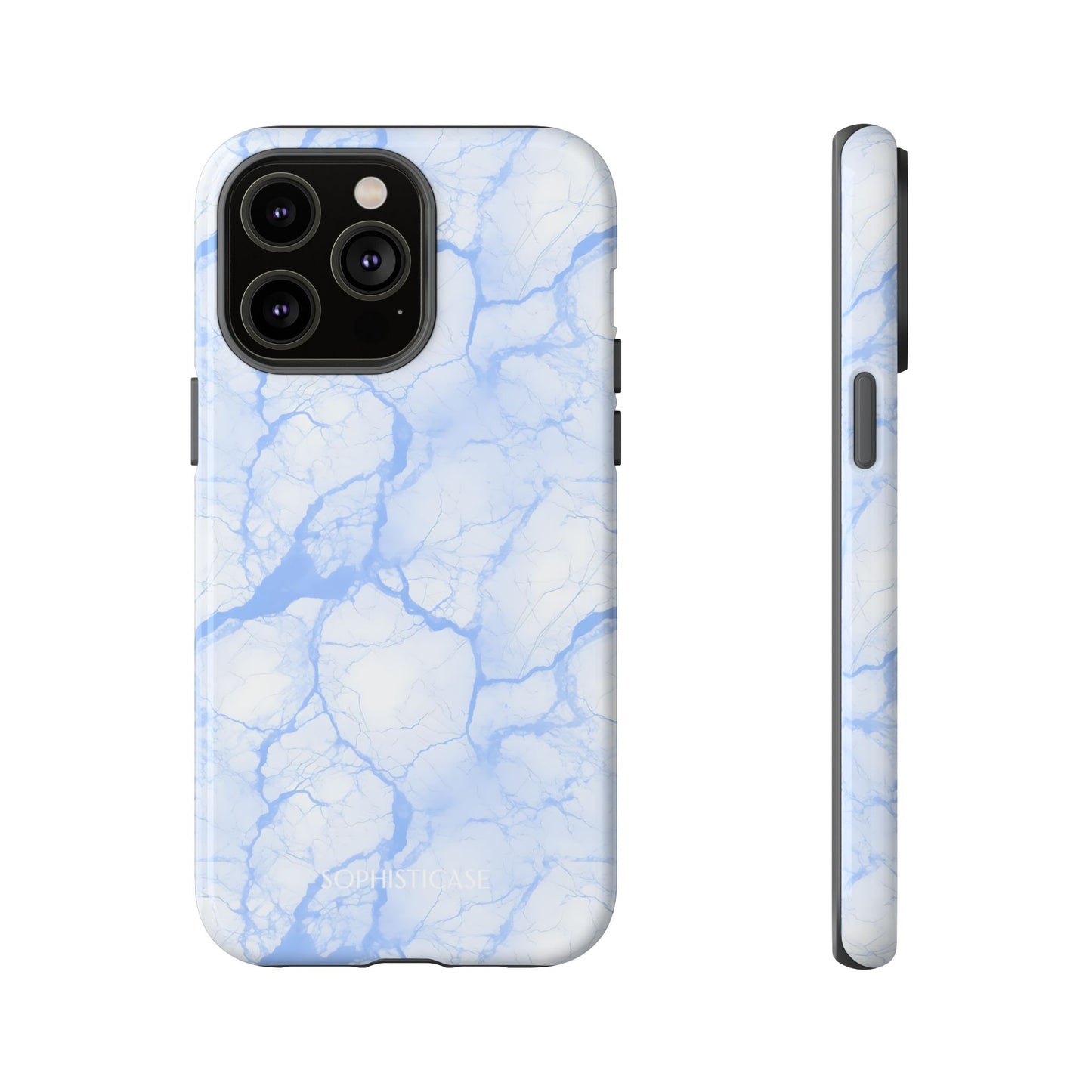 Marble Opulence in Blue - iPhone Case