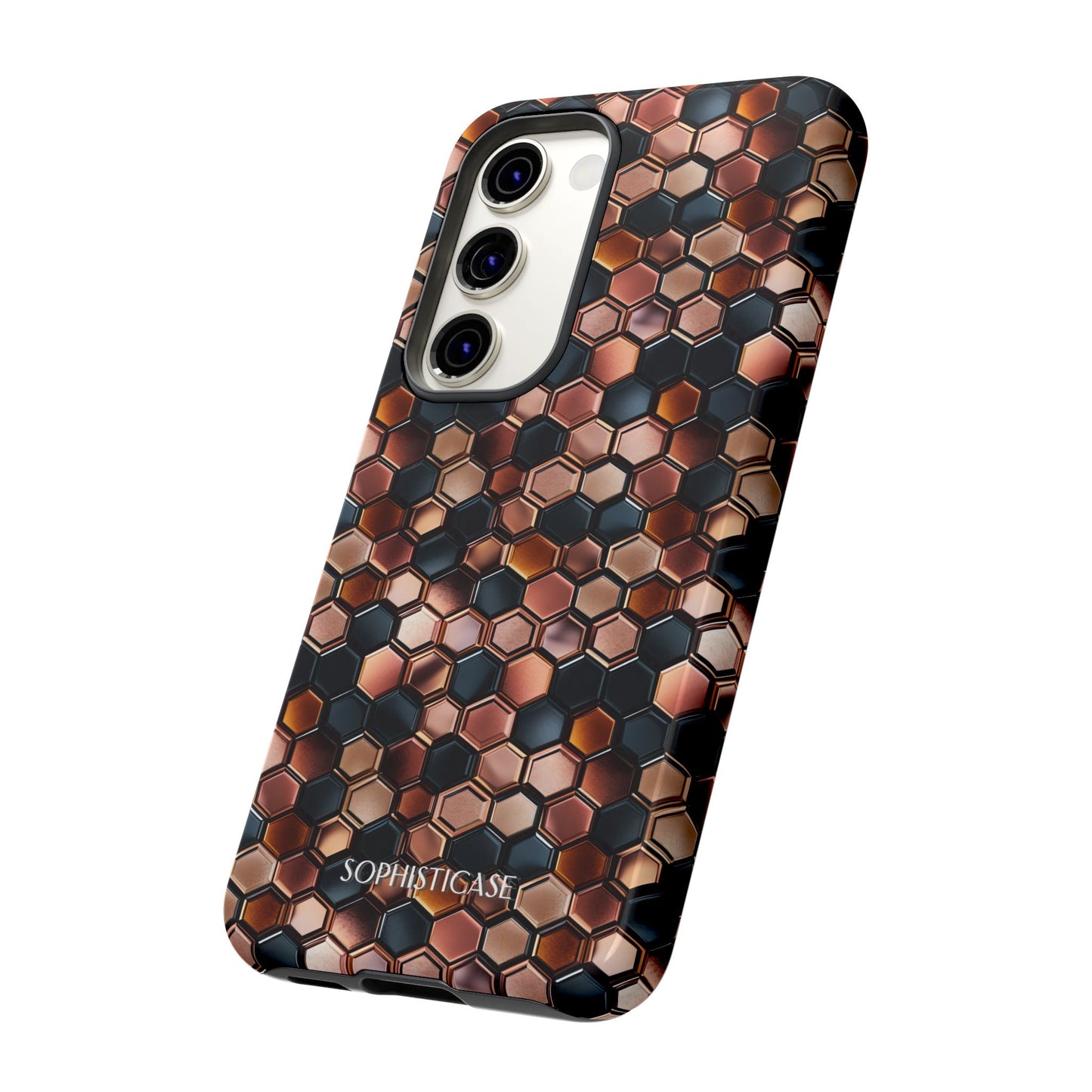 Rose' Runway in Honeycomb Mosaic - Tough Phone Case