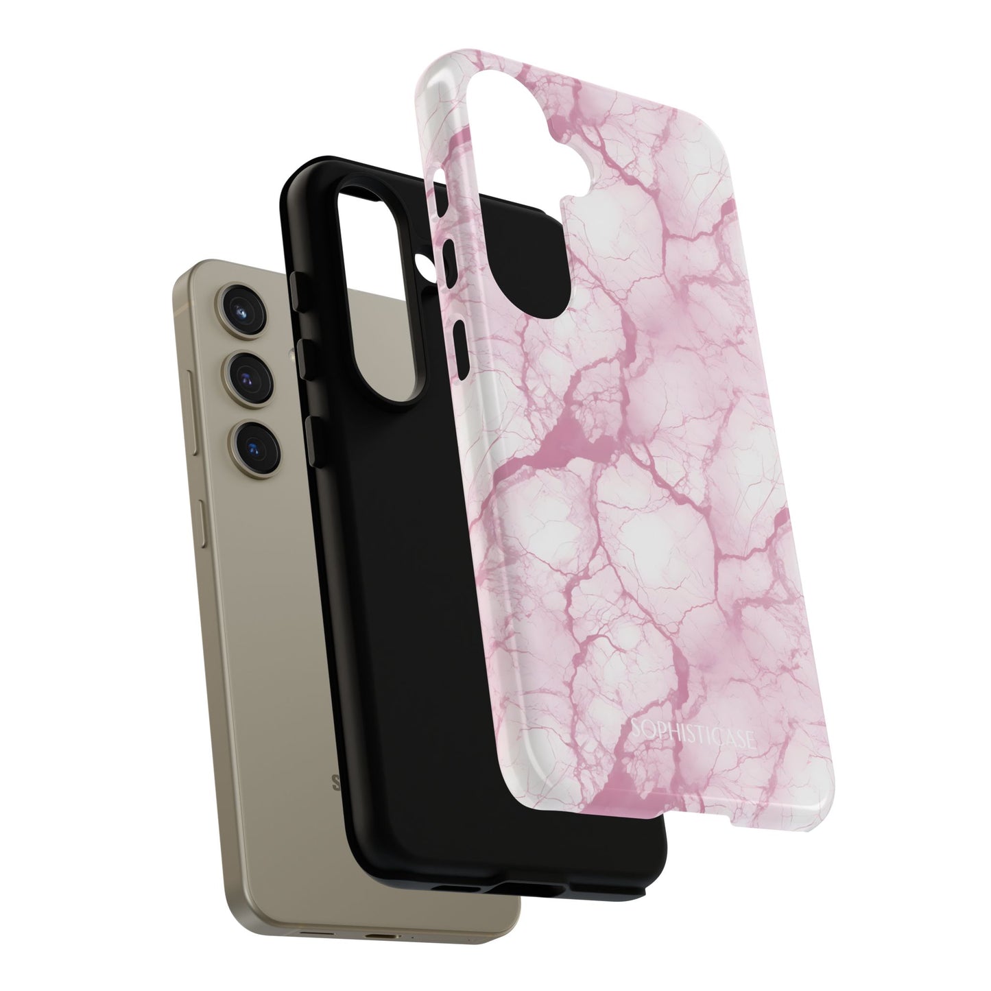 Marble Opulence in Pink - Tough Phone Case