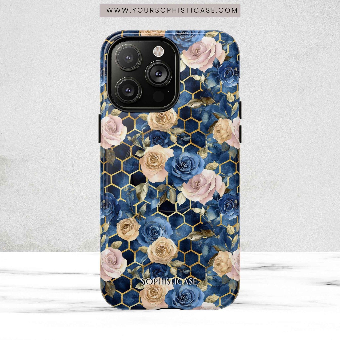 Royal Floral in Midnight Rose - iPhone Magsafe Case