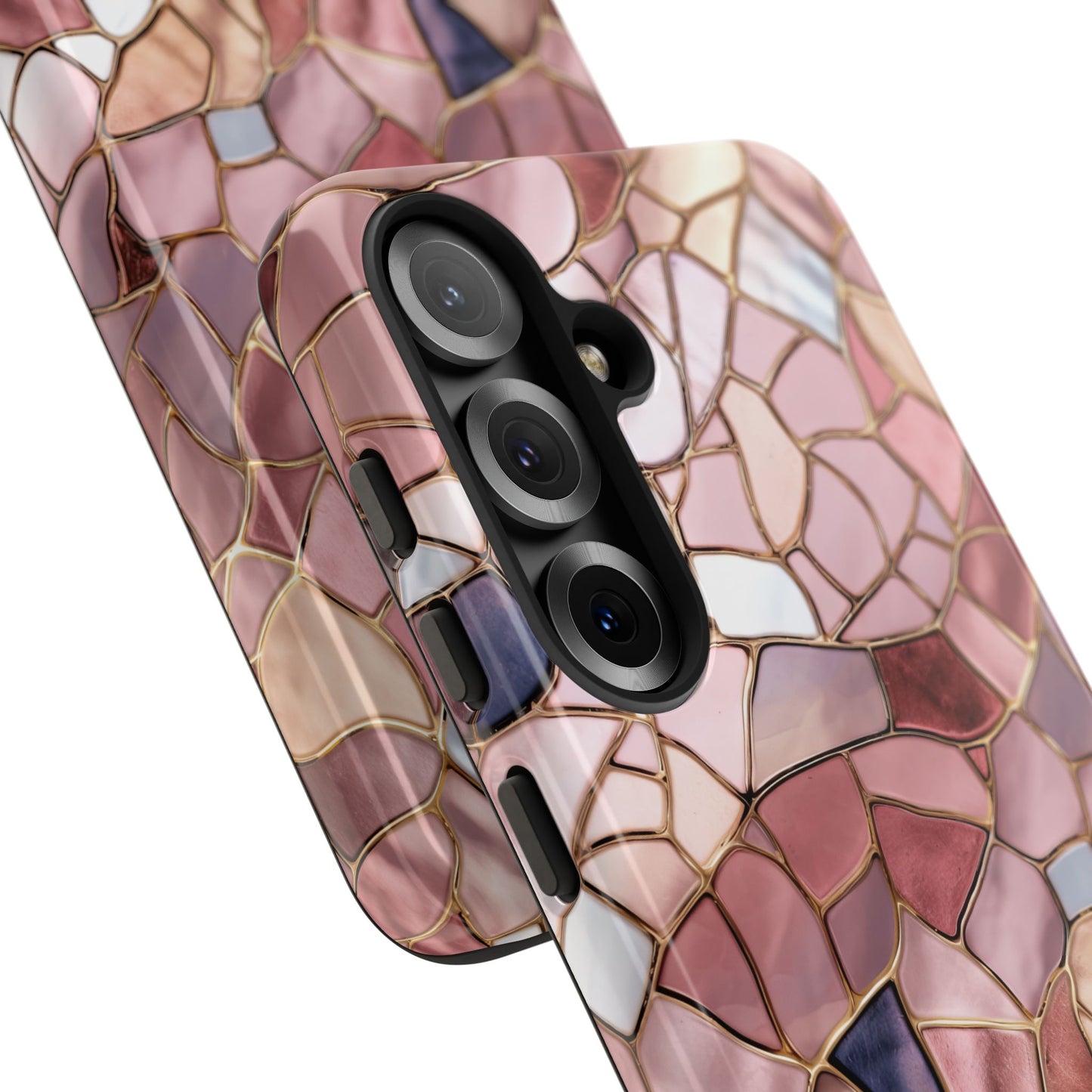 Rose' Runway in Pink Mosaic - Tough Phone Case