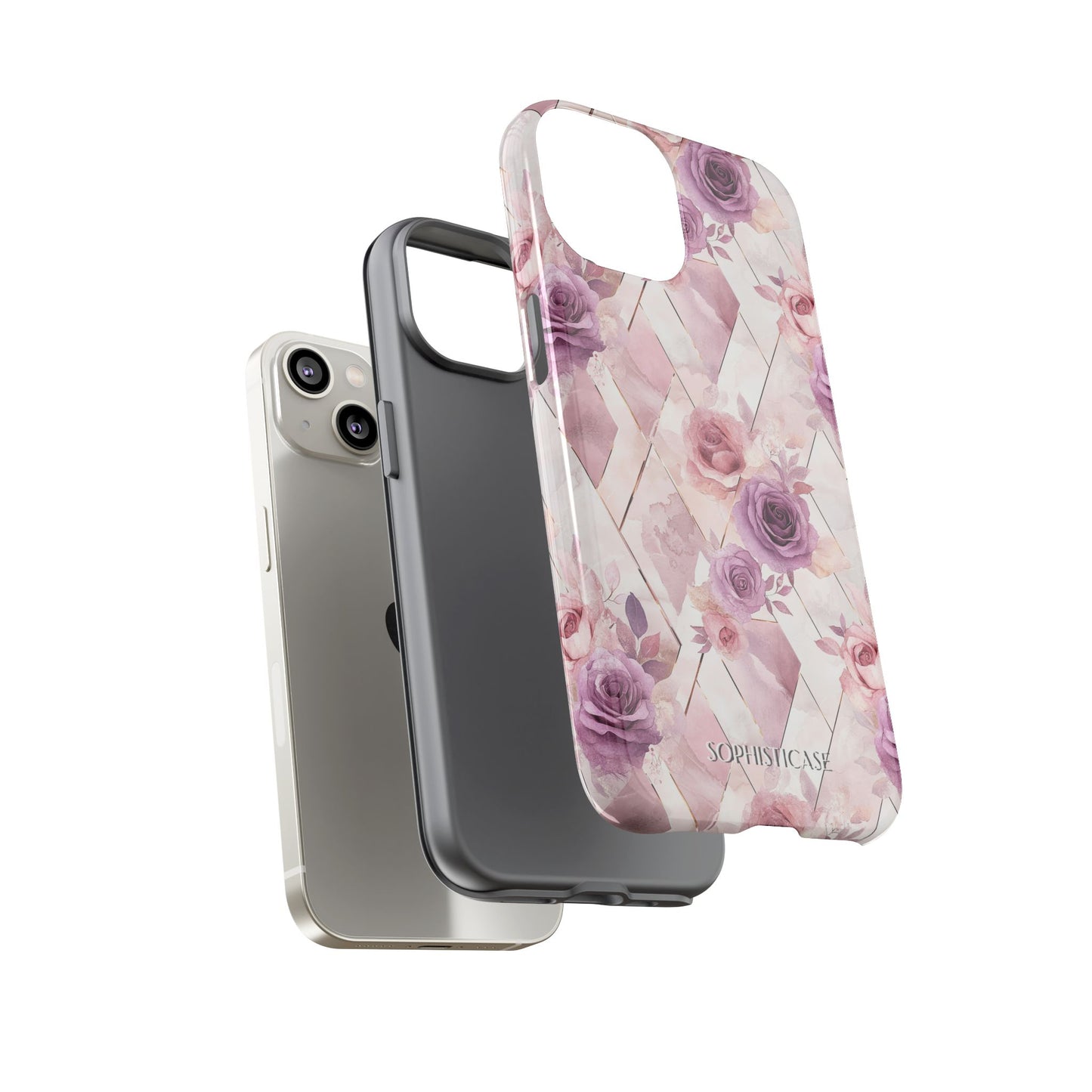 Royal Floral in Mauve Rose - Tough Phone Case