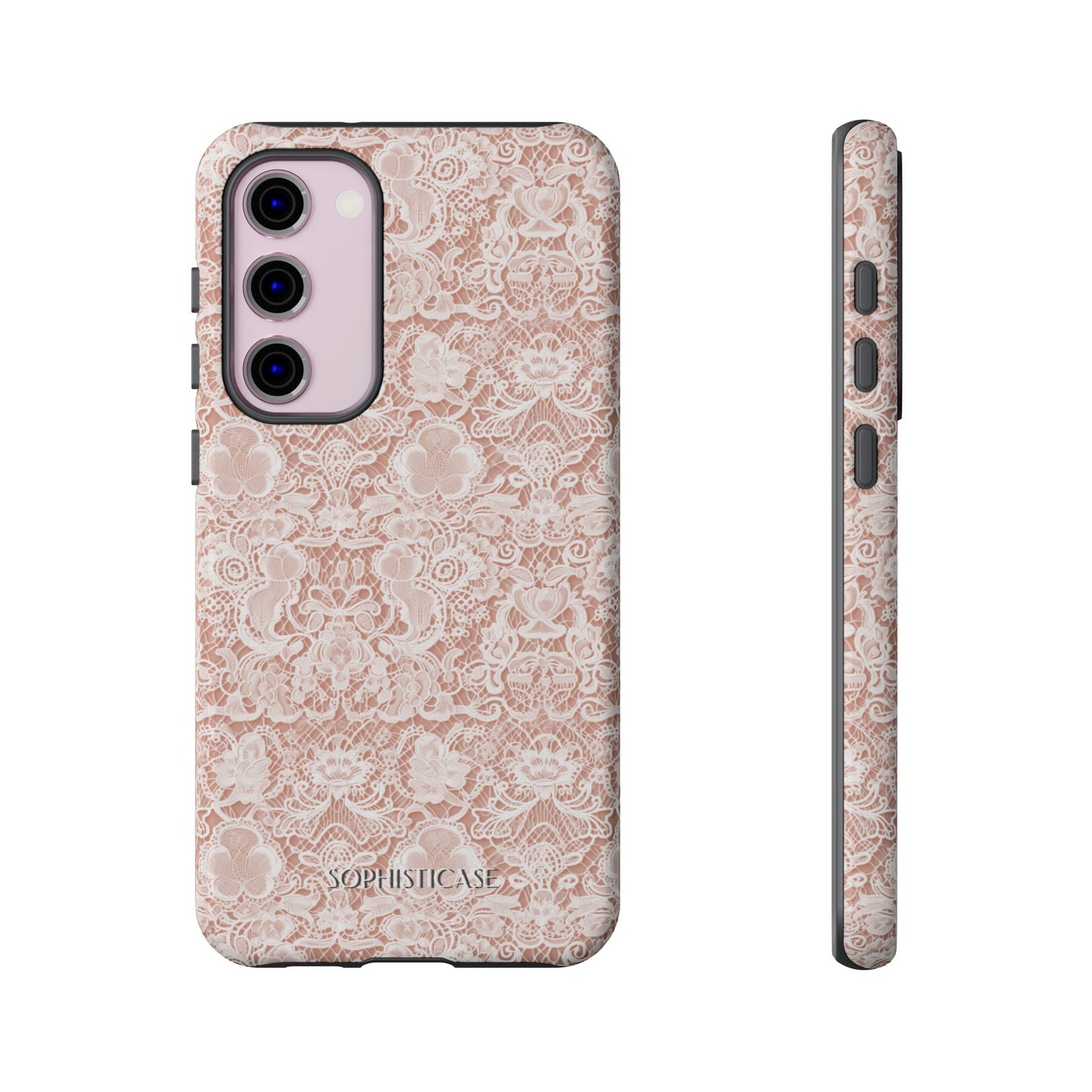 Luxe Lace in Brown - Tough Phone Case