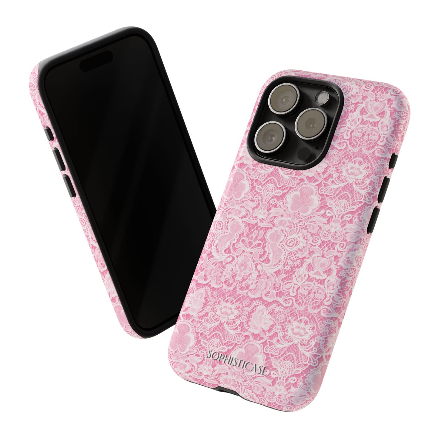 Luxe Lace in Pink - Tough Phone Case