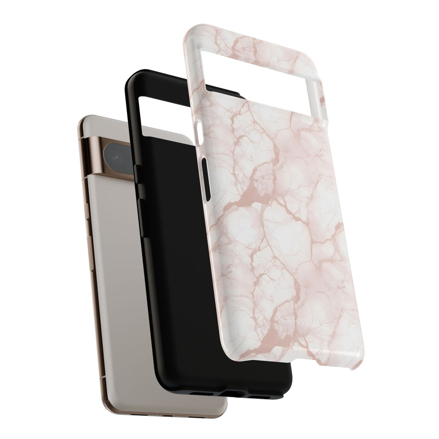 Marble Opulence in Neutral Beige - Google Pixel Case