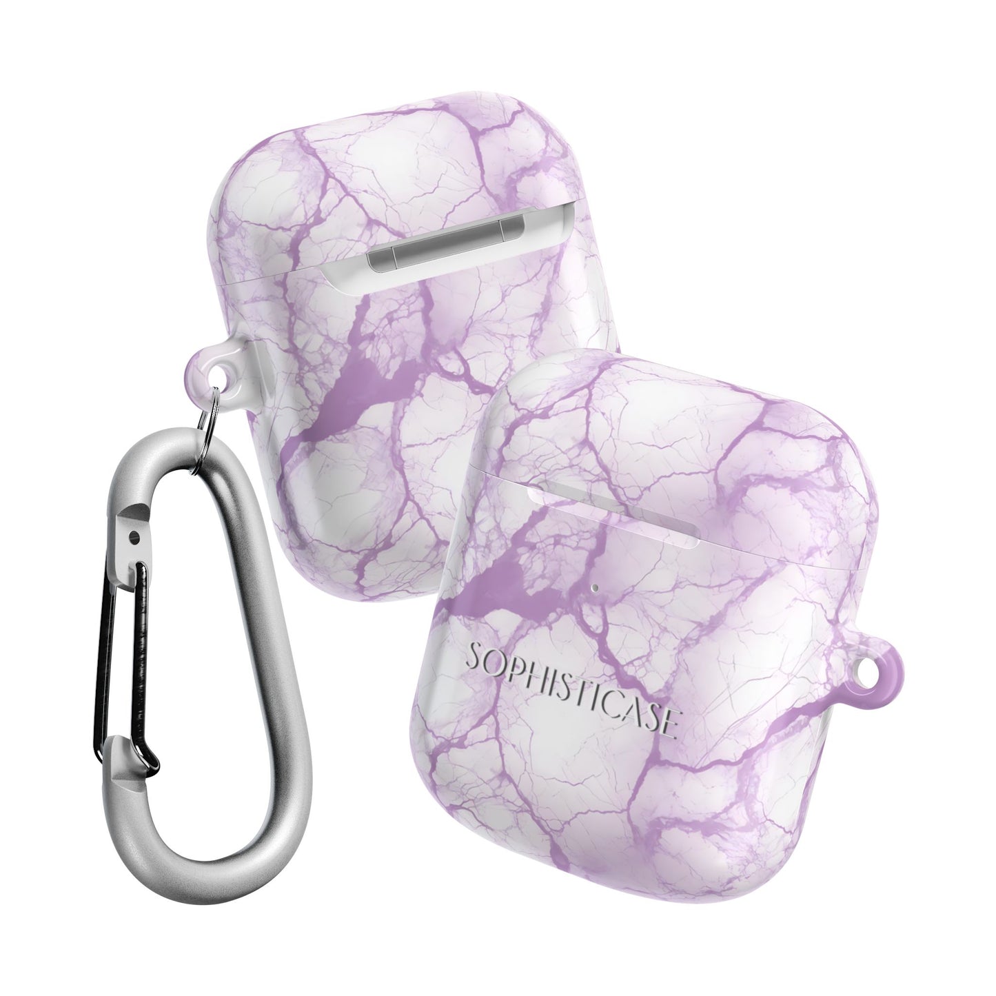 AirPod Cases - Marble Opulence in Purple