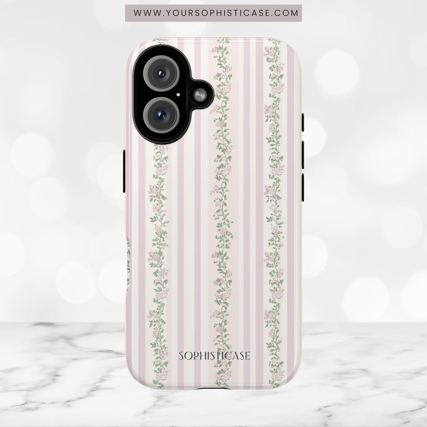 The Sweetest Thing in Coquette Rose Vine - iPhone Case