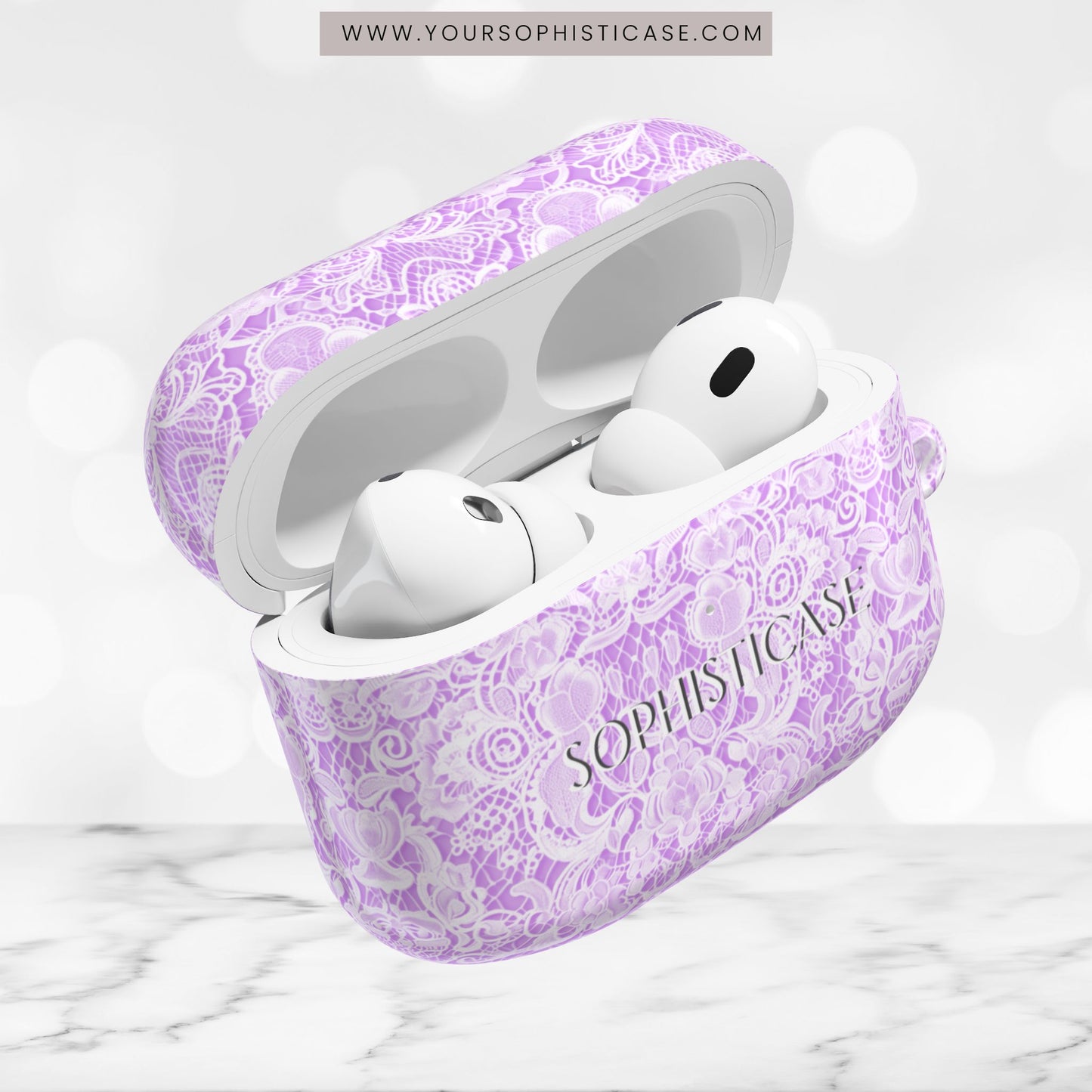 AirPod Cases - Luxe Lace in Purple