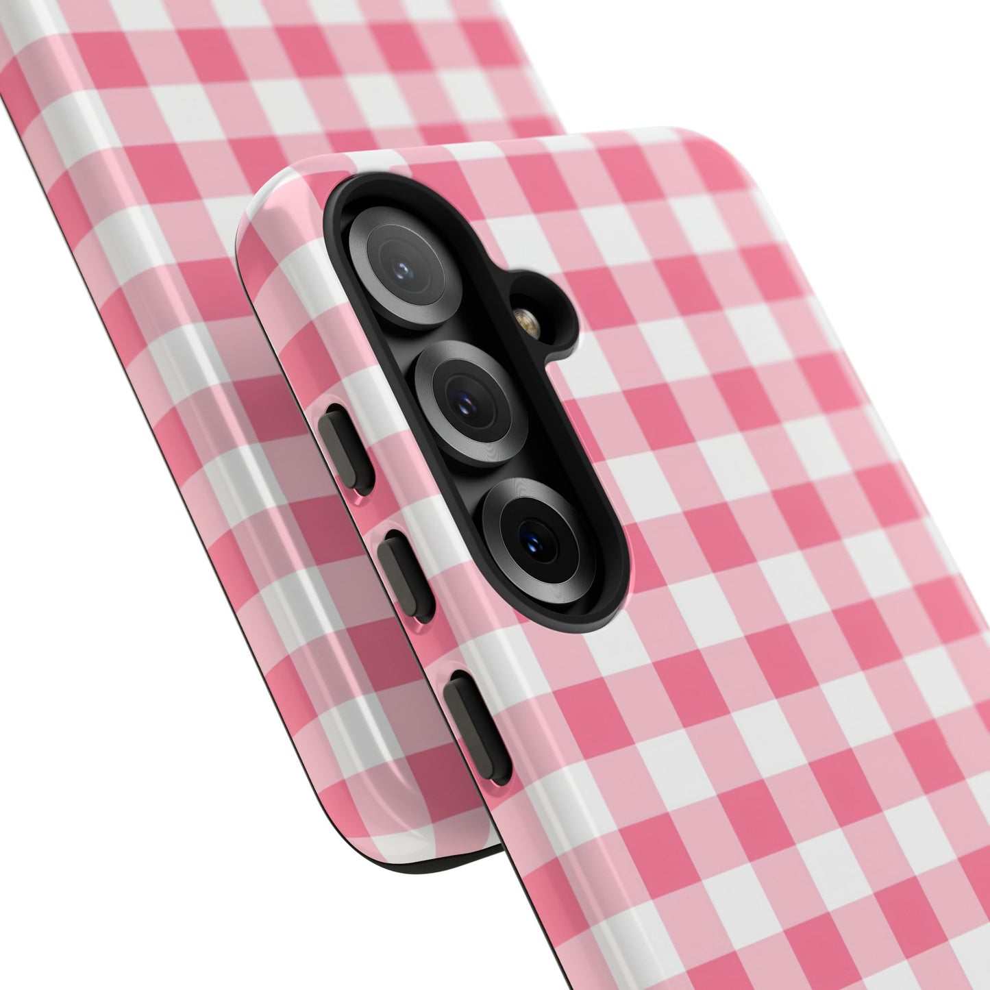 Gingham in Salmon - Tough Phone Case