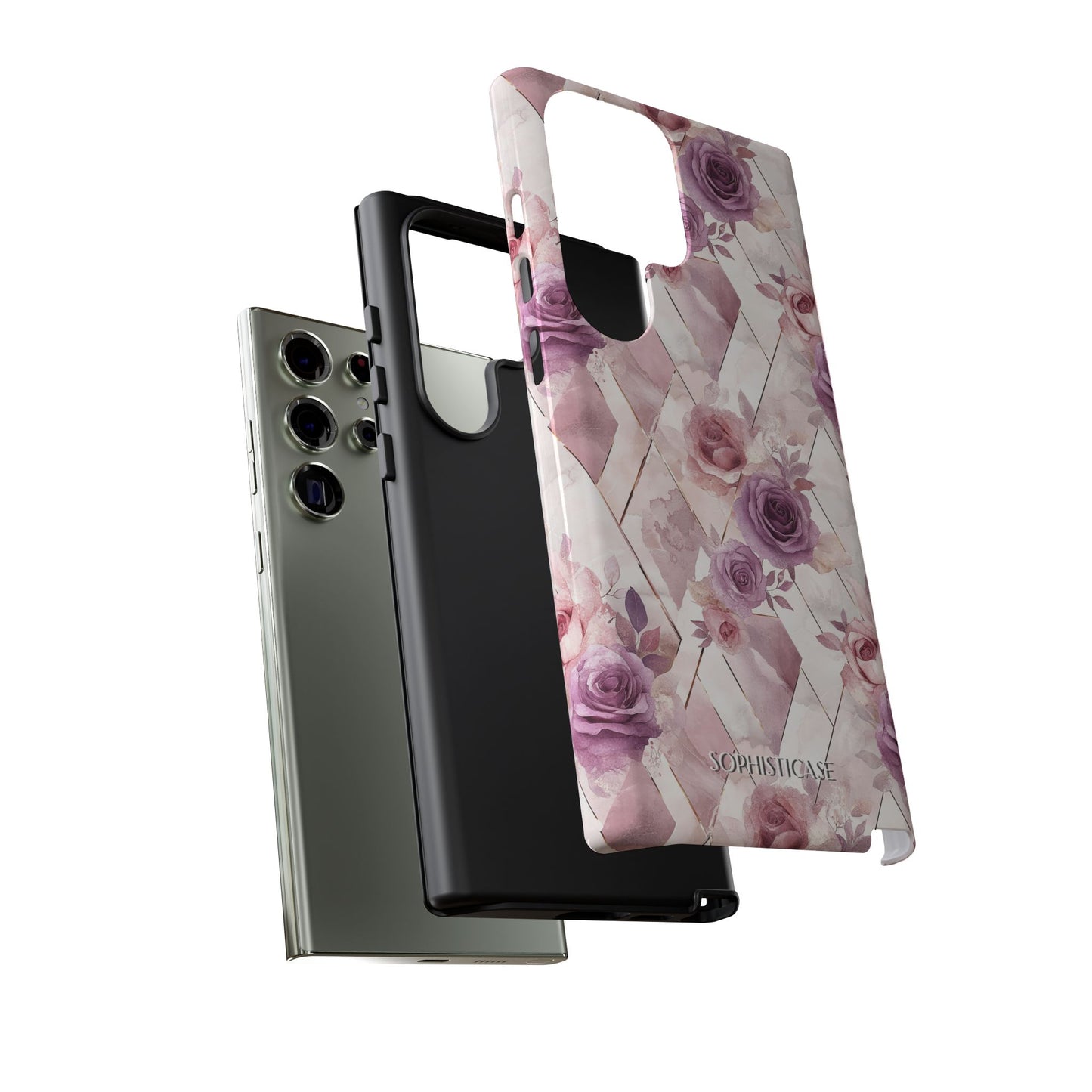 Royal Floral in Mauve Rose - Tough Phone Case