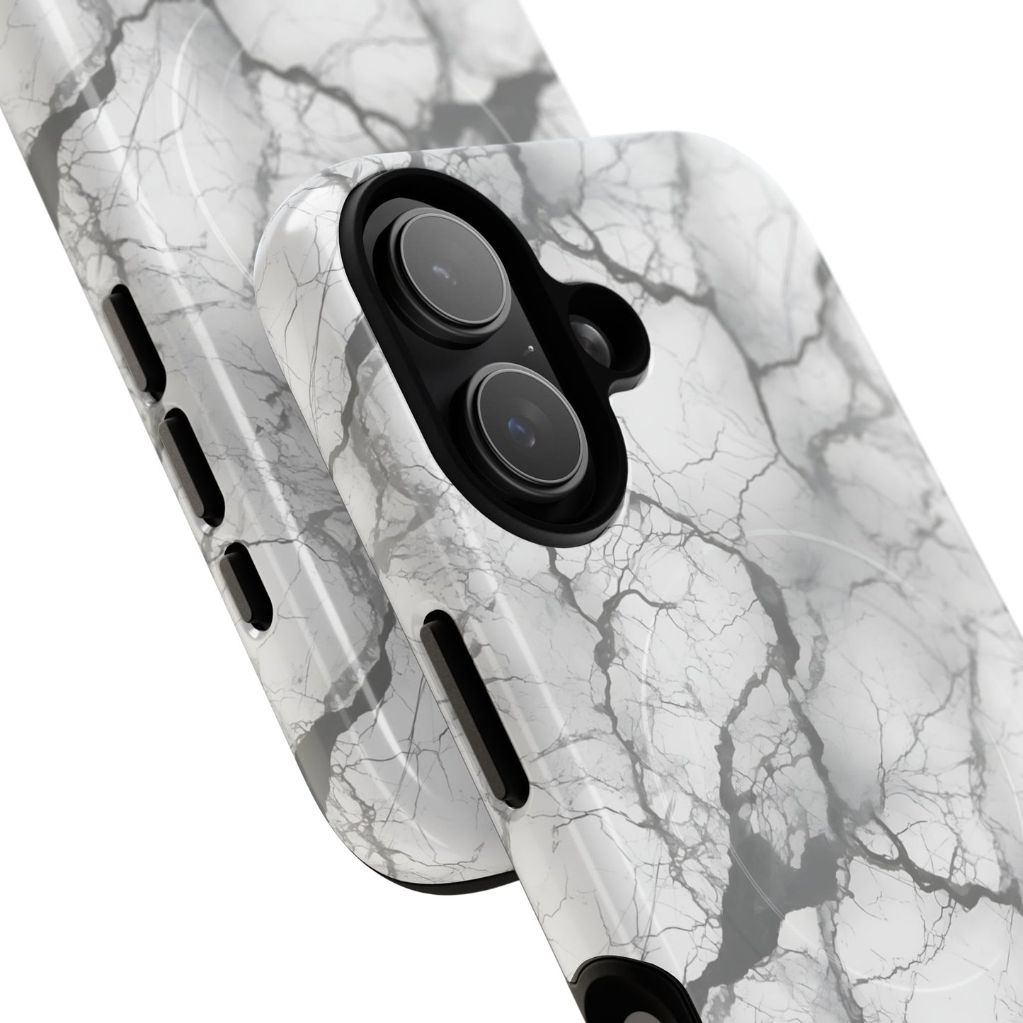 Marble Opulence in Charcoal Grey - Magsafe Case