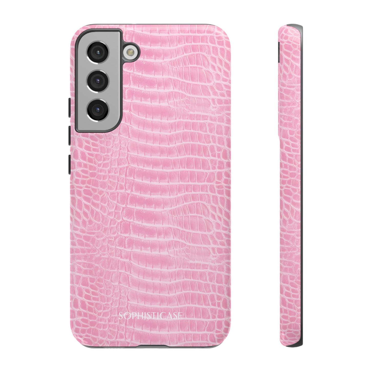 Luxe Leather in Pink - Tough Phone Case