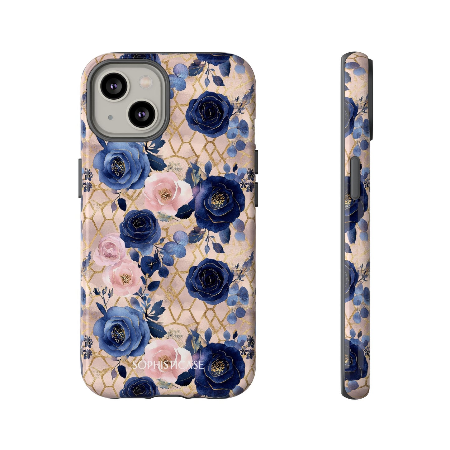 Royal Floral in Navy Blush - Tough Phone Case