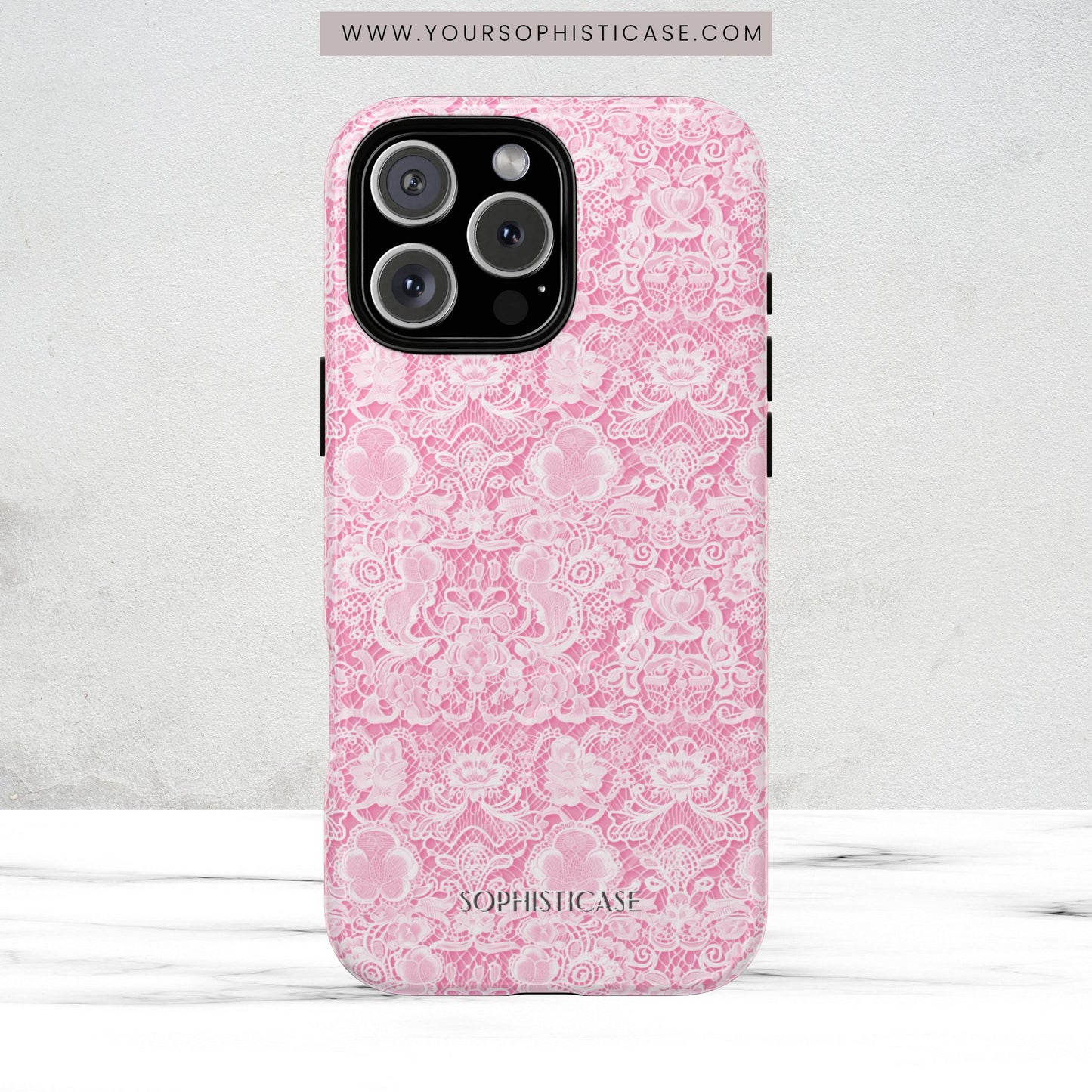 Luxe Lace in Pink - Magsafe Case